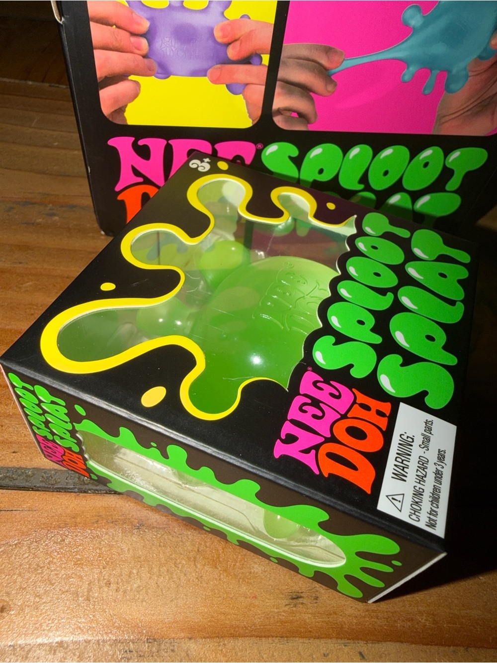 Nee Doh Sploot Splat Kids Stress Toy - Neon Green Authentic - Picture 6 of 6